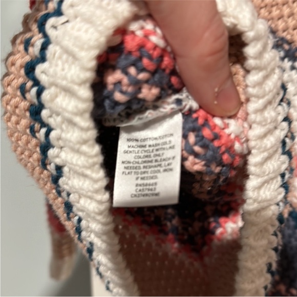 Caslon Striped Multi Colored Cotton Sweater Size X-Small NWOT - Picture 3 of 5